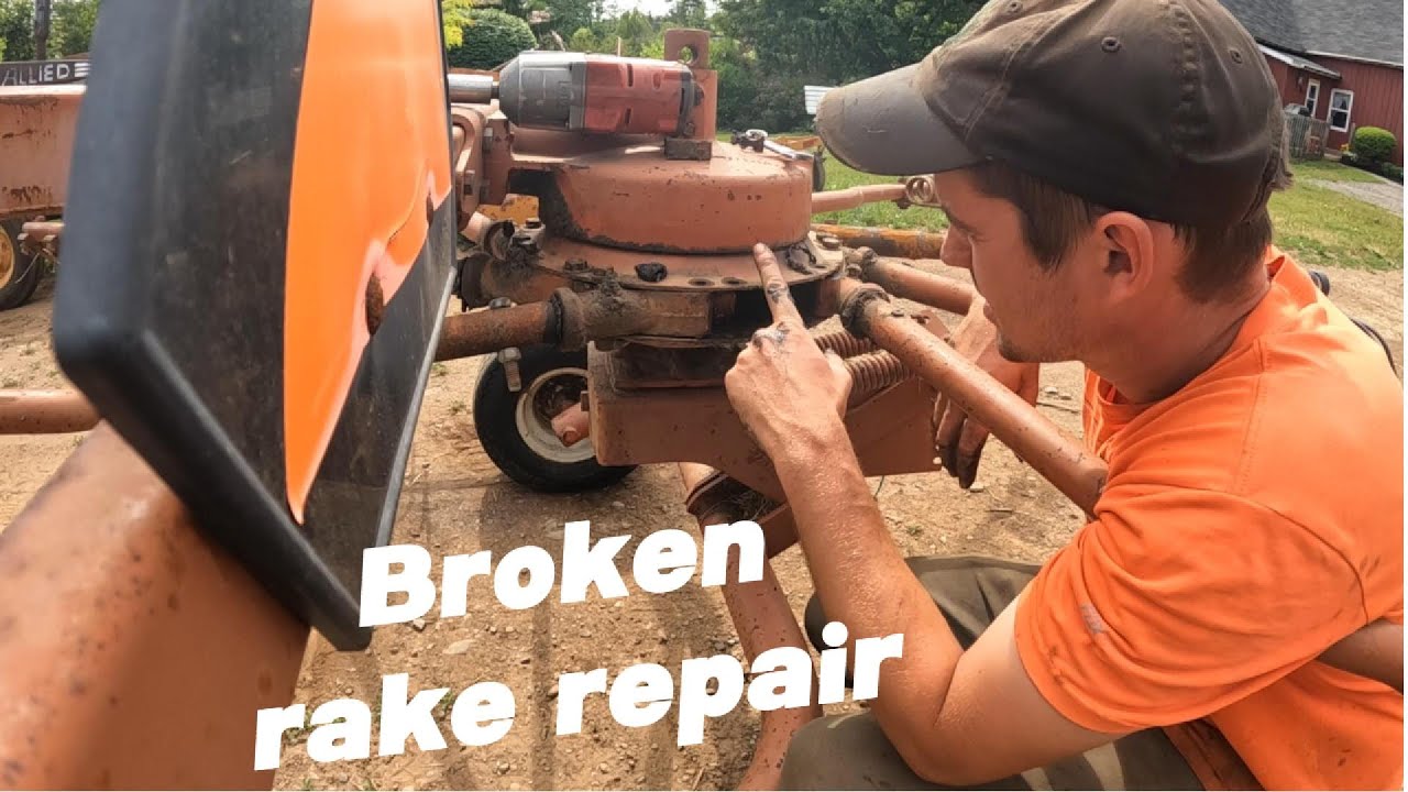 Kuhn rotary hay rake troubles and repair