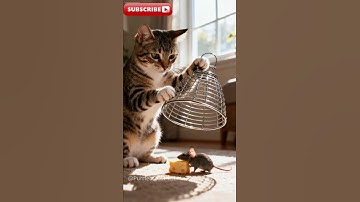 Shocking! 😱😱The cat sets a trap and waits in silence #shorts #tabbycat #trap