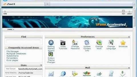 Wordpress Tutorial - Video Excerpt  9 - Cpanel - Creating Subdomains