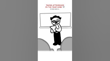 Class Attendance 😅 (Animation Meme) Anim: RedFlowerCrown #shorts