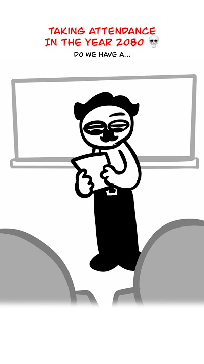 Class Attendance 😅 (Animation Meme) Anim: RedFlowerCrown #shorts