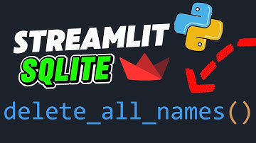 Streamlit + SQLite Tutorial 8: Gevaarlijke zone! Verwijder alle gegevens met één klik.