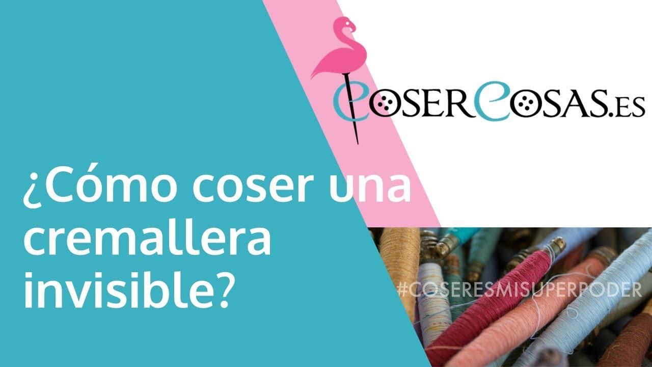 Cómo coser una cremallera invisible?