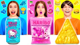 Food Of The Same Colors Challenge  Funny Food Situations By Happy Funny