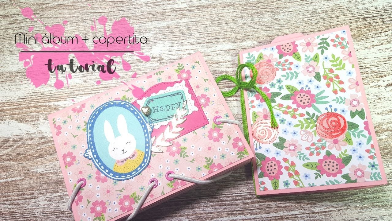 Mini álbum + Carpetita con una hoja Din-a4 | tutorial 📏✂️✏️