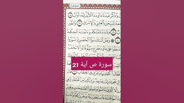 سورة ص آية 21