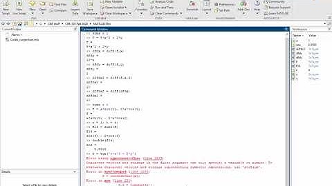 CBE 330 02 05 - MATLAB: Symbolic differentiation and integration