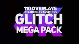 4k Glitch Mega Pack | 110 Glitch Elements | bbmotion