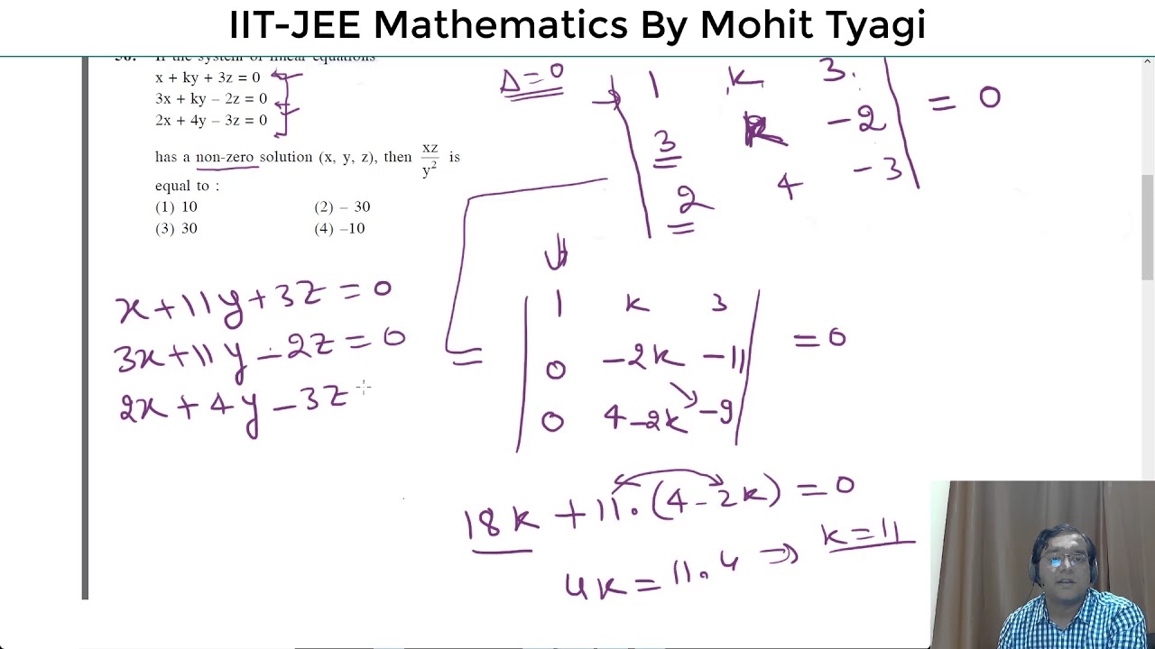 Q-56-Code C-IIT JEE Mains 2018-Maths paper solutions By Mohit Tyagi