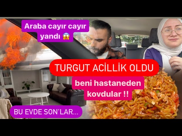 bu evi son temizlemeler❌yemekler hazır❌turgut acillik oldu❌beni hastaneden kovdular⁉️turgut ile VLOG class=