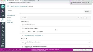 Health 101 Canvas Walkthrough
