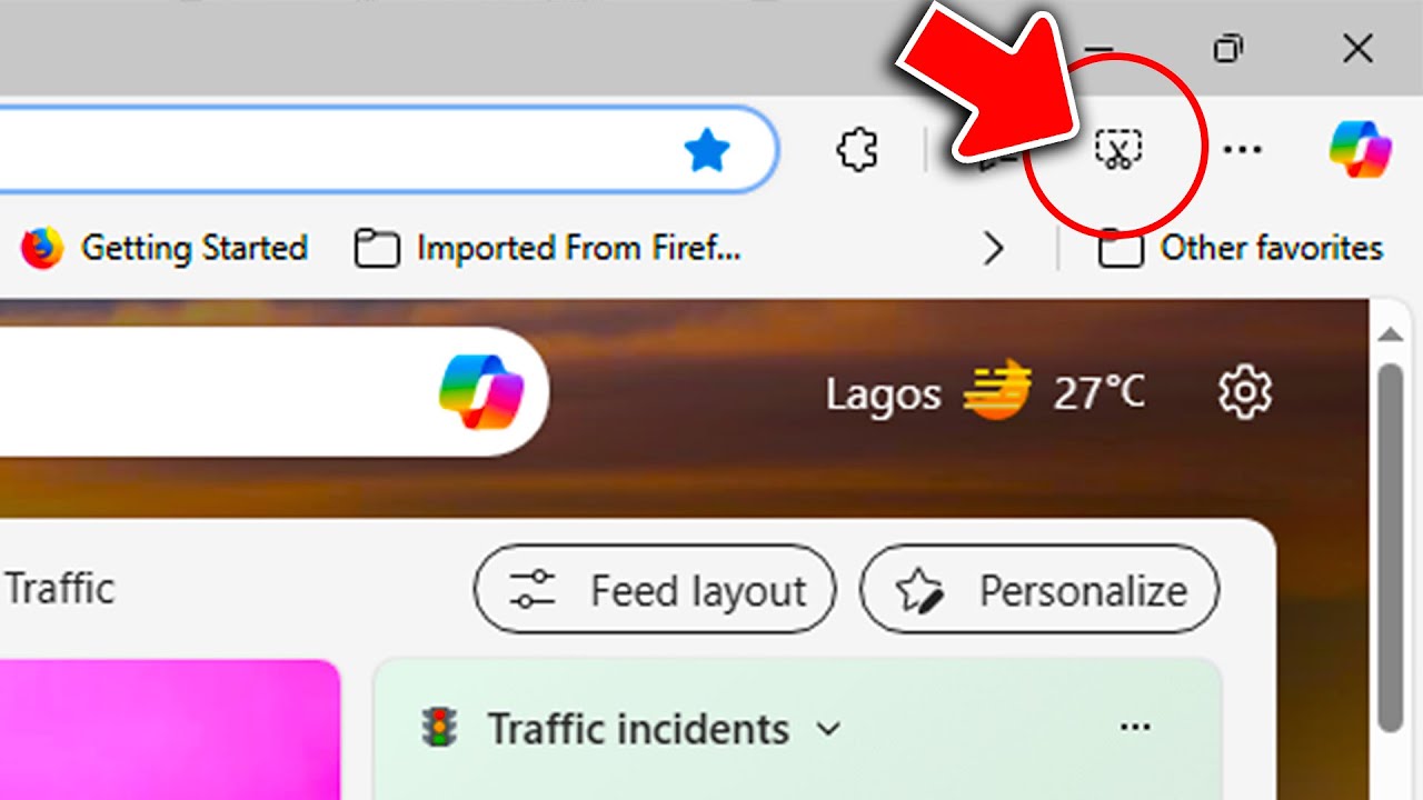 How to add screenshot tab in homepage on edge browser - YouTube