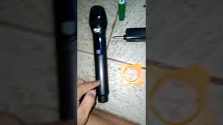 G691 MIC Wireless Microphone Singel Satu Mikropon Tanpa Kabel UHF SERIES Single Wireles Homic SUPER KARAOKE  Mikrofon Vokal CAS UHF CASAN DIGITAL LCD