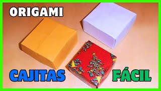 Cómo hacer una CAJA  de papel FÁCIL  | Origami PASO A PASO