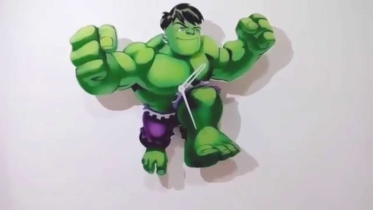 Jual Jam Dinding Avenger Imut Lucu Hulk Kepala Goyang Momoca YouTube