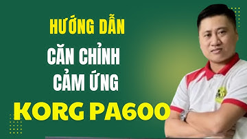 #korg_pa600 Bài 1. Hướng dẫn căn chỉnh cảm ứng Dễ dàng || Nhanh chóng || Trần Liêm
