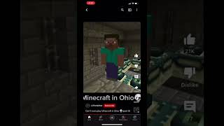 Speed running Minecraft in Ohio be like ☠️ #minecraftohio #minecraftspeedrun