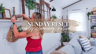 SUNDAY RESET // WEEKLY CLEANING MOTIVATION // CHARLOTTE GROVE FARMHOUSE