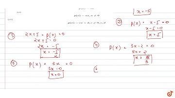 Find the zero of the polynomial in each of the following eases: (i) `p(x)=x+5` (ii) `p(x)=x-5` (...