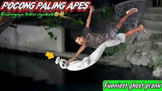 Prank Pocong Nyemplung || Paling Apes Bikin Ngakak🤣🤣