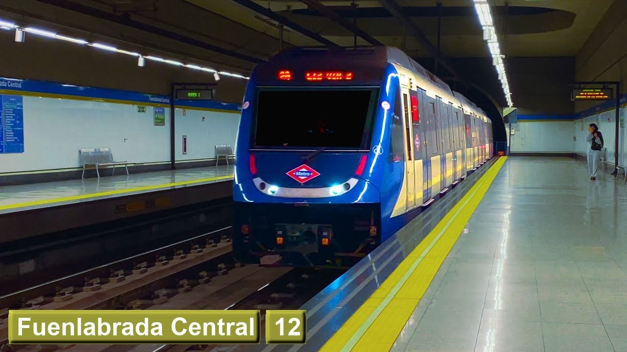 Fuenlabrada Central | линия 12 : Мадридский метрополитен ( класс 9000 - 8000 )