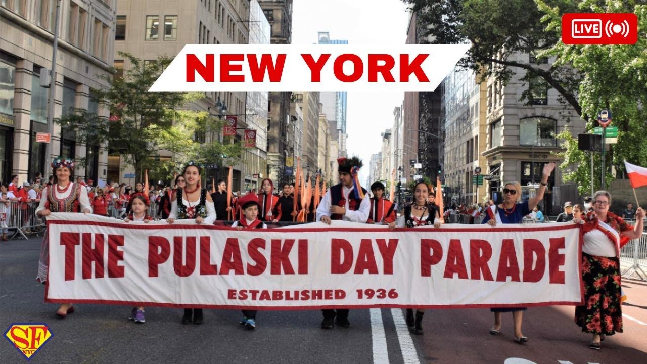 Live NYC Pulaski Day Parade New York YouTube