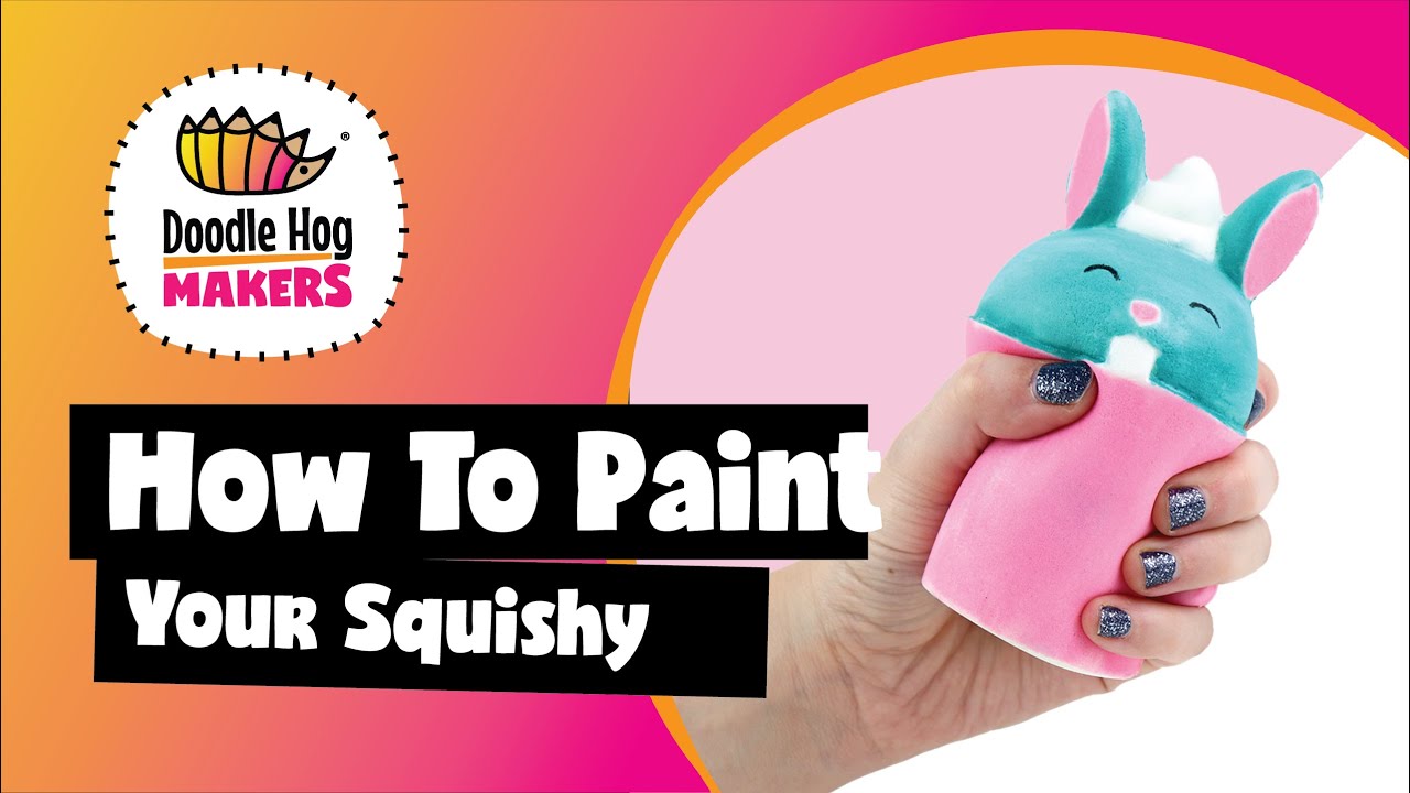 Bunny Squishy Kit Doodle Hog Bunny SquishyPaint Your Own Squishies