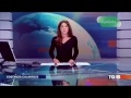 Italian news anchor Costanza Calabrese shows more by accident