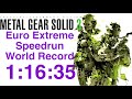 Metal Gear Solid 3 HD European Extreme NG Speedrun in 1:16:35