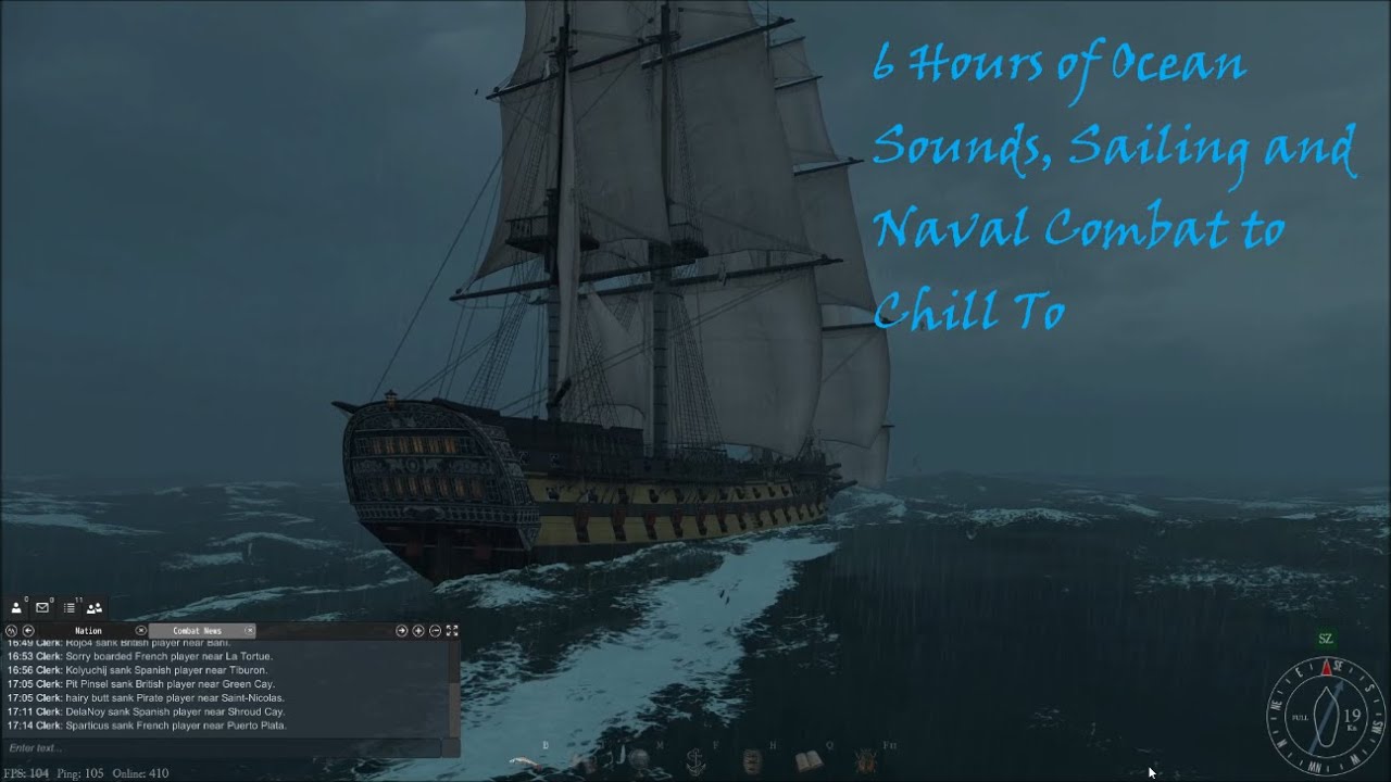 6 Hours of Ocean Sounds, Sailing and Naval Combat to Chill To