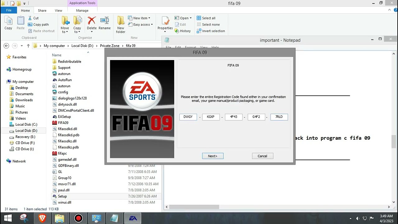 How to install Fifa 09