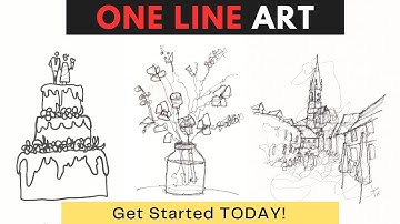 One Line Drawing - 7 redenen waarom schetsen met één lijn GEWELDIG is!