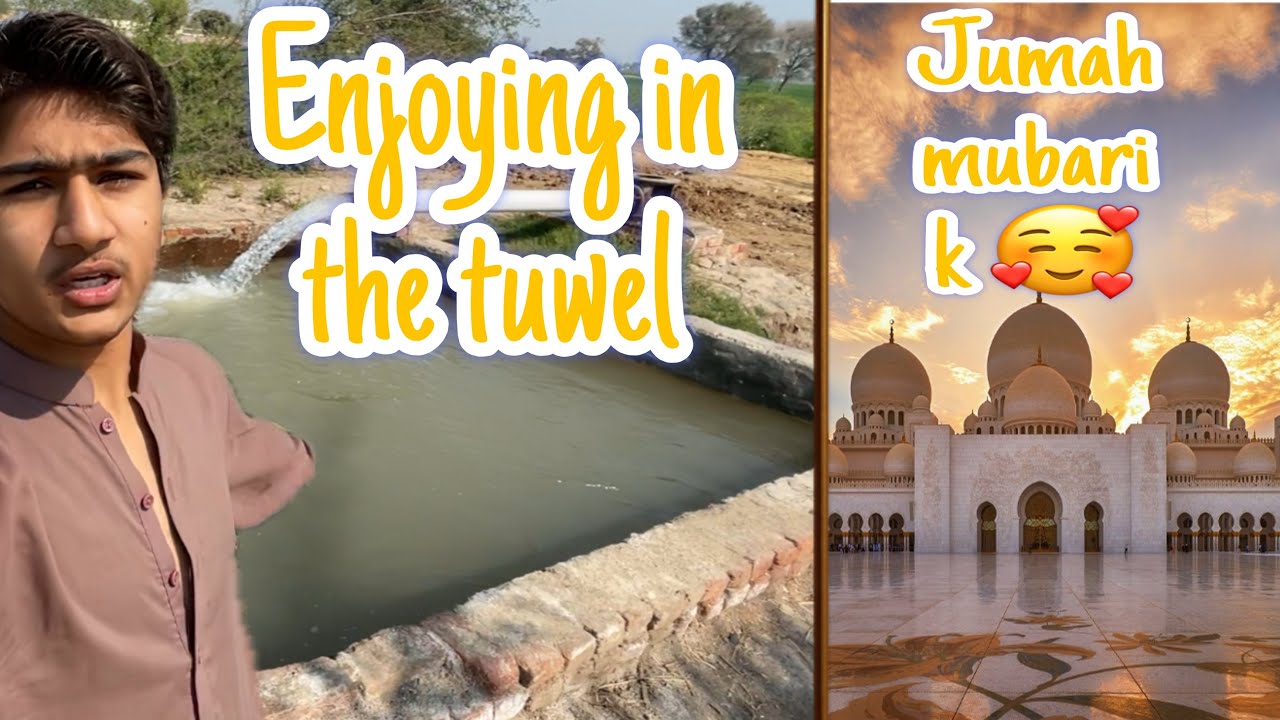 Jumah mubarik 😍| enjoying in the tuwel 🥰😁