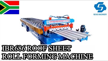 Chromadek IBR Roof Sheet Making Machine made for South Africa Customer