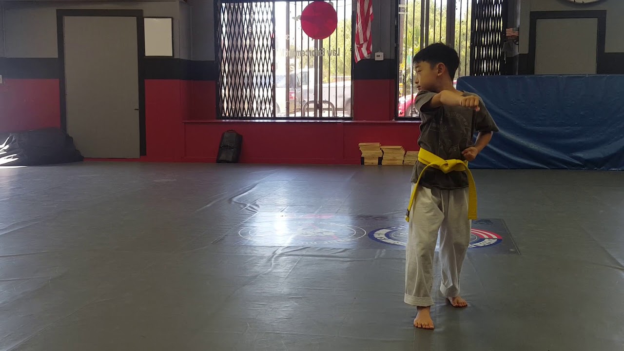 KARATE YELLOW BELT Basic Form Number 1 YouTube