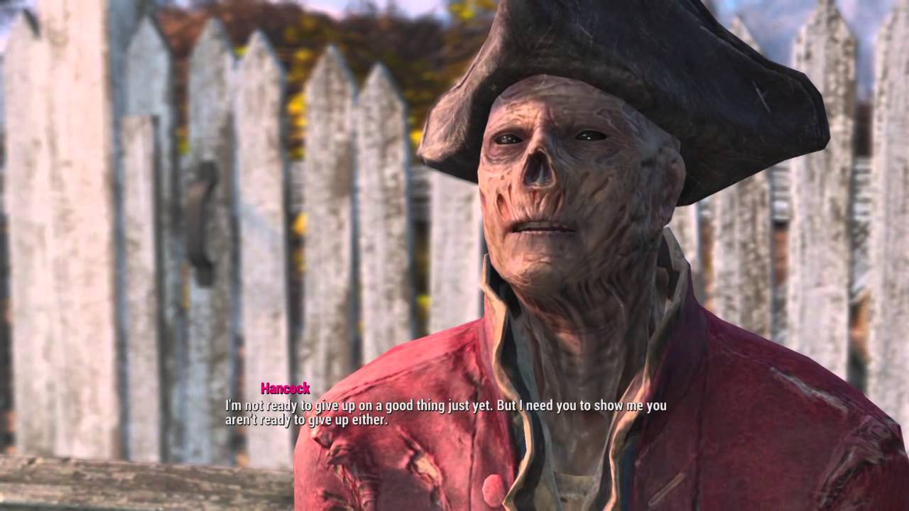 Fallout 4 - Repairing friendship and romance with Hancock