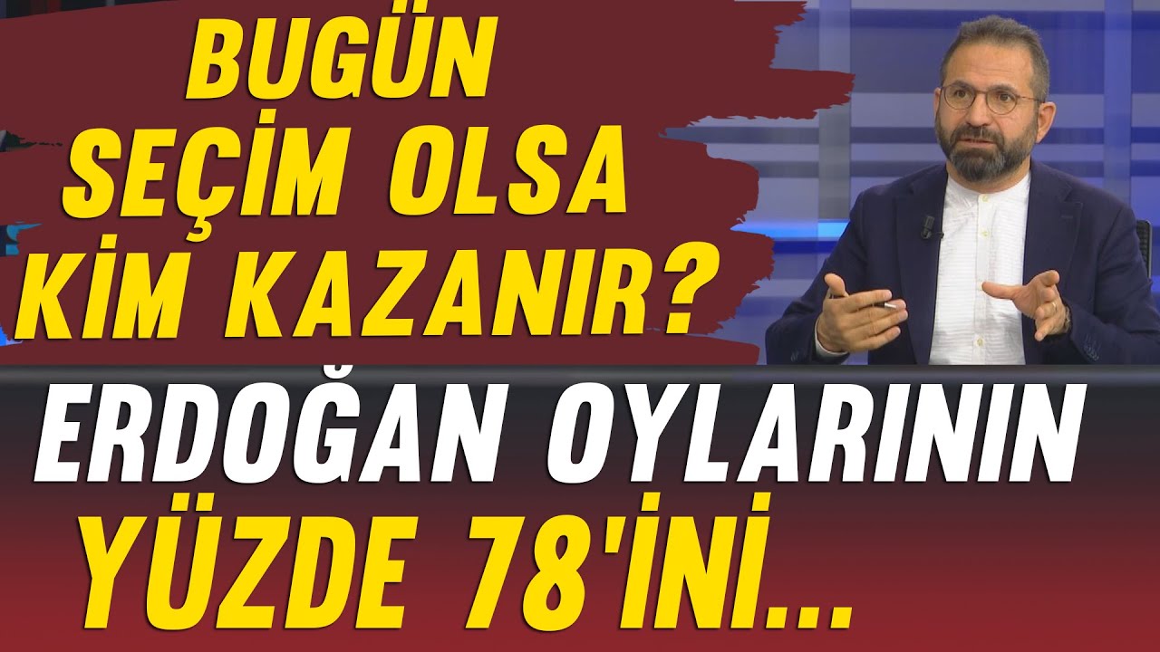 ⁣Bugün seçim olsa kim kazanır? Erdoğan oyunun yüzde 78'ini...