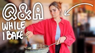 making a pecan pie while answering your questions!! *q&amp;a*