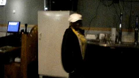 Lashawn doing the chicken head across the floor