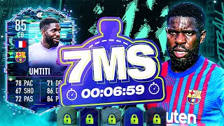 FIFA 22 - OVERPOWERED FLASHBACK 85 UMTITI 7 MINUTE SQUAD BUILDER!! - ULTIMATE TEAM