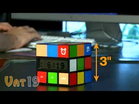 Cubic Clock カラフルブロック 80s Rubik's Cube Clock Is Totally Rad! - YouTube