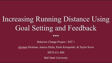 SPCE 611-800 (Fall 2019) Behavior Change Project: EST Group 1