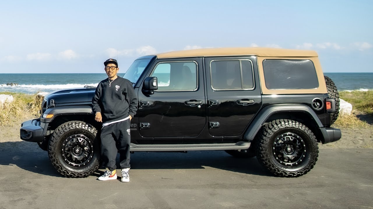【JEEPラングラー】元サーファーの父の愛車紹介!1分でオープンカーに変身!?ブラックアンドタンがヤバイ!