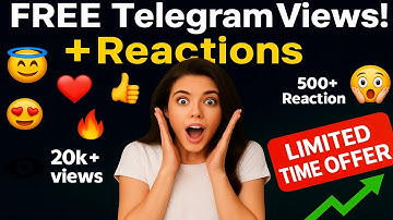 FREE Telegram UNLIMITED Views + Reactions! (Secret Method Reveal) - Miss Mat Karna! 🤫