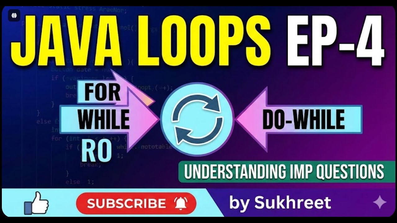 Java Loops Samjho Aasan Tarike Se | for, while, do-while 🔄