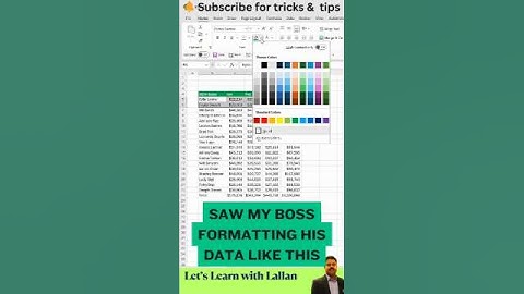 AutoFormat in Excel: One Click= Beautiful Data 🎨📊 #AutoFormat #ExcelDesign #ExcelPresentation #excel