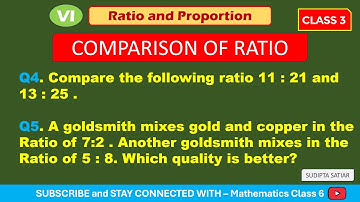 Maths Class_6 Ratio and Proportion Chapter Simplified  // ICSE and CBSE // Mathematics Class 6