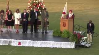 00031 5 John as a junior Marshall at Boaz High School Graduation 2012