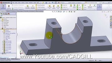 Plummer Block Video Tutorial SolidWorks Part 01 - Casting