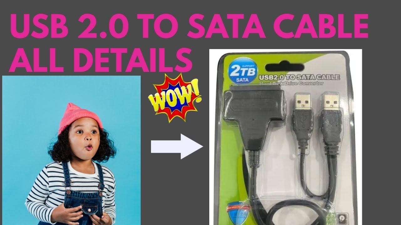 USB 2.0 To SATA 2.0 II HDD/SSD Adapter Converter Cable - YouTube